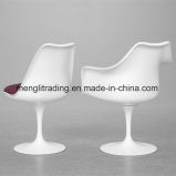 Export Popular Modern Fiberglass Dining Chair Tulip Arm Chair Furniture