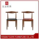 Metal with Wooden Painting Modern Classical Restaurant Chair