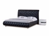 Modern Hotel Leather Bed or Home Use Leather Bed