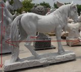 Carved Granite Stone Horse Status/Sculpture for Garden Ornament