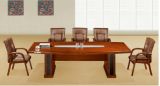 Antique Small Walnut Solid Wood Veneer Conference Table