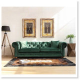 Antique Living Room Furniture Chesterfield Fabric Sofa, Couch Living Room Sofa