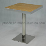 Wholesale Restaurant Square Table with Stainless Steel Leg and HPL Table Top (SP-RT476)