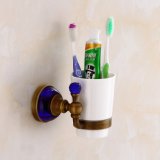 FLG Bathroom Fitting Single Antique Toothbrush Holder Wall Mounted