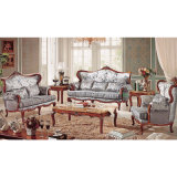 Living Room Furniture with Wooden Sofa Set (503B)