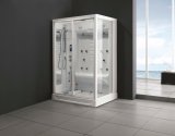 Monalisa Blue Glass Steam Room Shower Cabinet for Sale (M-8231R/L)