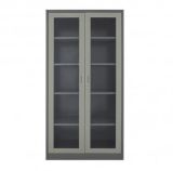 Dark Color Glass Swing Door Metal Knocked Down Storage Filing Cabinet