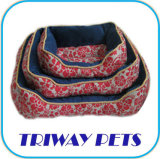 Printed Cheap Dog Cat Pet Bed (WY1304009A/C)