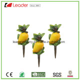 Mini Polyresin Mango Fruit Figurine Stakes for Home and Garden Decoration