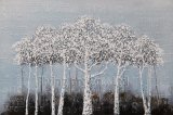 Impressionism Aluminum Base Acrylic Reproduction Oil Painting for Trees