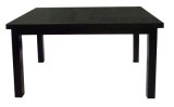 Solid Wood Black Hotel Dining Table
