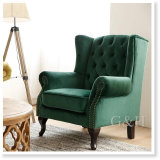 Hot Sale Good Quality Velvet Fabric Soft Leisure Chair for Living Room Furniture