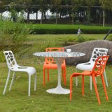 Modern Outdoor Cafe Plastic Dining Hollow Backrest Chair (SP-UC305)