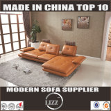 Modern L Shape Leather Sofa Brown Lz8817