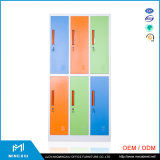 Luoyang Mingxiu Supplier 6 Door Cheap Metal Storage Cabinet / Steel Locker Cabinet