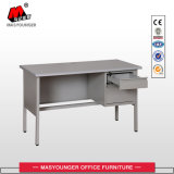 Knocked Down Metal Frame Office Computer Table with Drawers