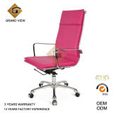 Pink Leather Swivel Office Furniture Chair (GV-OC-H305)
