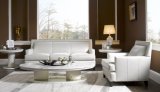 White Modern Leather Sofa Set