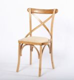 Natural Rattan Seat Crossback Chair for Wedding and Event