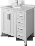 Fashion White Solid Wood Bathroom Cabinets / Sink Basin Cabinet