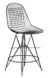Modern Restaurant Knock Down Steel Wire Eames Side Counter Chair