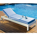 5 Positions Adjustable Beach Chair / Rattan Chaise Lounge