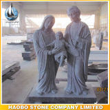Granite Holy Family Sculpture Hand Carved Statue