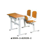 Antique Elementary School Double Desk and Chair for Sale