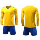 Long Sleeve Customize Soccer Football Training Tshirt Quick-Dry Running Sportwear