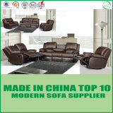 America Style Modern Genuine Leather Recliner Sectional Sofa
