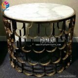 Living Room Furniture Gold Stainless Steel Side Table Hly-St07