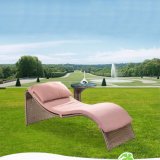 Home Garden Outdoor Furniture Swimming Pool Rattan Beach Sun Bed PE Wicker Sun Lounge Chair T514