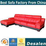 Modern L Shape Genuine Leather Home Furniture Sofa (B. 938)