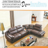 High Quality Leather Sofa, Sofa with Corner, Factory Price (A849)