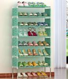 Portable Shoe Rack Closet with Fabric Cover Shoe Storage Organizer Cabinet