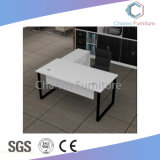 White Manager Table L Shape Office Desk Wooden Furniture (CAS-ED31448)