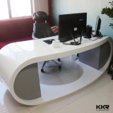 Black Artificial Stone Modern Office Computer Desk (R170823)