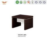 Wooden Square Coffee Table with Stainless Steel Leg