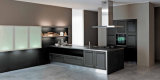 Welbom Dark Grey Modern Antique Alder Square Product Kitchen Cabinet Designs