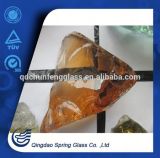 Irregular Shape Amber Glass Stones