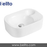 Bellto Porcelain White Modern Design Counter-top for Bathroom Rectangle Bowl (3238)
