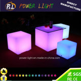 Colorful RGB PE LED Furniture Plastic Illuminated Cube Lighting