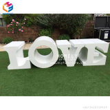 Homely Wholesale White Wood Wedding Decoration Love Letter Table