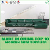 Contemporary Living Room Furniture Set Leather Wooden Sofa with Feather