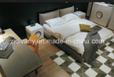 Modern Style Bedroom Furniture Wooden Leather Double Bed (A-B42)