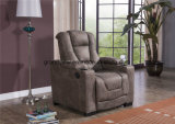 Living Room Cinema Leather Chair with Storge Armrest