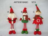 Standing Santa, Snowman and Elf Christmas Decoration Craft