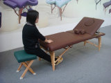 New Timber Massage Table with Adjustable Backrest (MT-009-2)