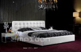 High Quality Leather Soft Bed (W017)