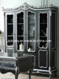 Neo-Classical Style Furniture Wooden Glass Door Bookcase (2103)